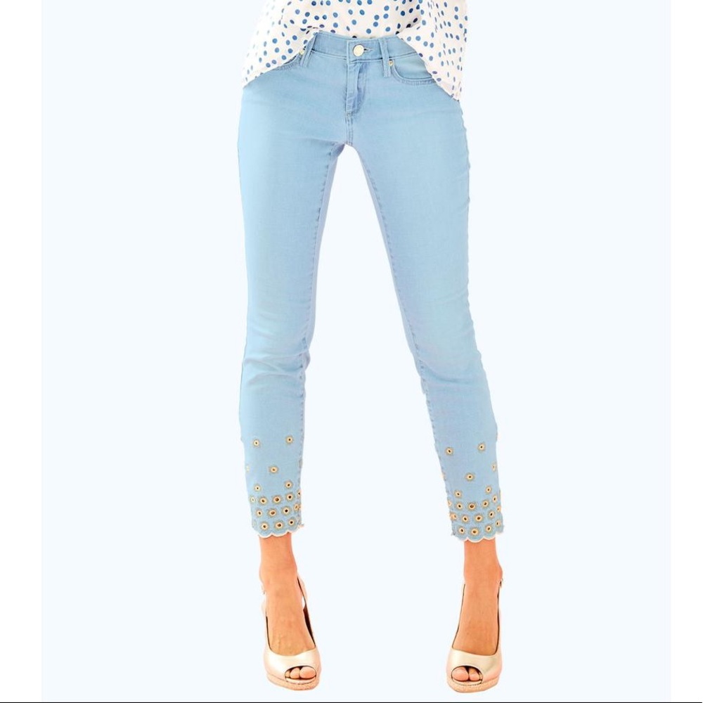 Lilly Pulitzer South Ocean Skinny Crop 0